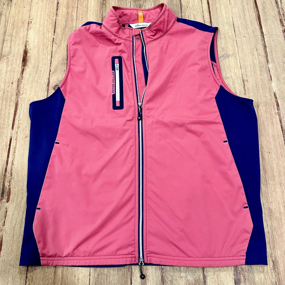Peter Millar Coral and Navy Jacket